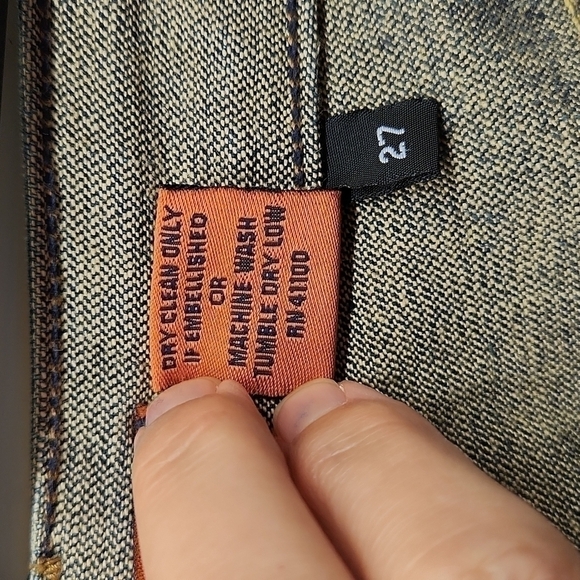 BLUJEANIOUS jeans size 27 straight leg low rise EUC - Picture 4 of 6